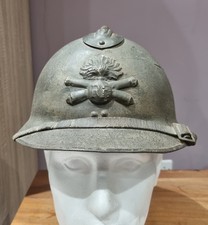 Original WW2 French Army Artillery M26 ‘Adrian’ Helmet With WW1 Badge