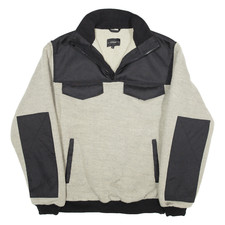 ATRIUM Fleece Lined Mens Shell Jacket Grey XL