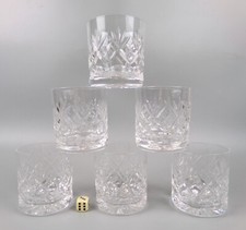Cut Crystal Glass Tumblers x