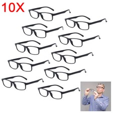10x Mens Women Reading Glasses UV Readers Glasses +1.0 1.5 2.0 2.5 3.0 3.5 4.0