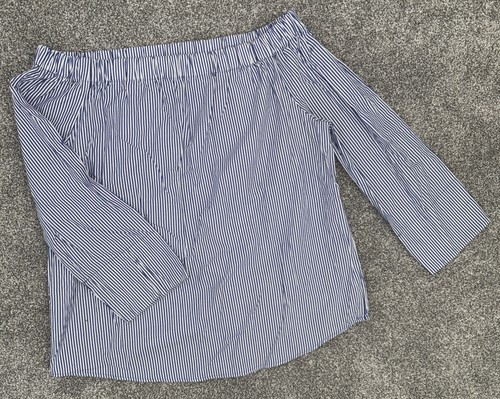 Zara woman blue white stripe - zara,