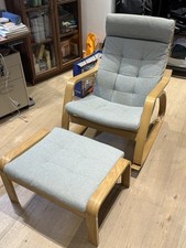 IKEA poang rocking chair And poang Footstool