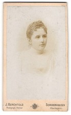 Photograph J. Berchtold, Schrobenhausen/Upper Bavaria, young lady with returned 
