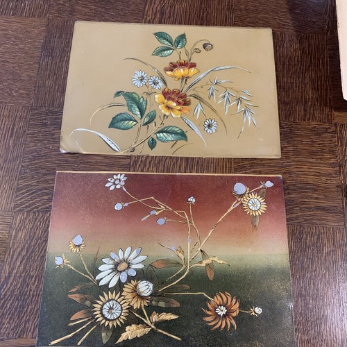 Pair hand painted antique - of, hand-painted