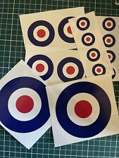 RAF Stickers Target Roundel Selection Scooter Vinyl Decal Stickers Cars Vans