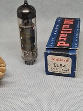 Mullard EL84 yellow print Valve Tube rx3 avo vcm163 tested 