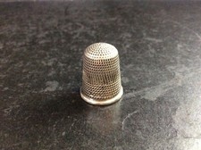 Antique Silver Thimble Size 7