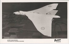 AVRO VULCAN B.2 REAL PHOTO POSTCARD RPPC RAF ROYAL AIR FORCE V BOMBER
