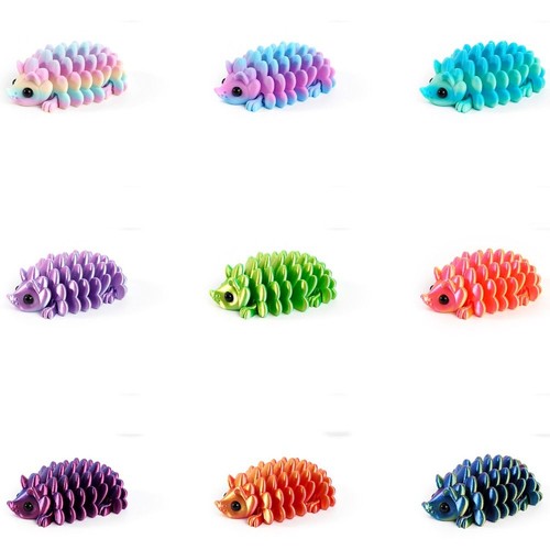 Pla plastic hedgehog desktop - pla,