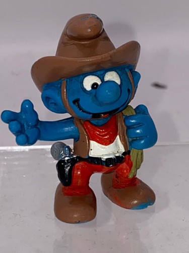 Schleich smurf cowboy figurine - schleich,