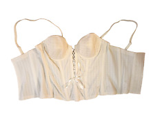 Marie Jo Avero UK 34A Natural U/Wire Padded Boned Waffle Strapless Bridal Basque