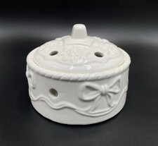 White Ceramic Potpourri Bowl