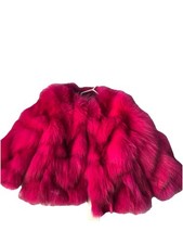 Little Girls Hot Pink Faux Fur