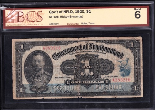 Government nfld 1920 1 one - of,