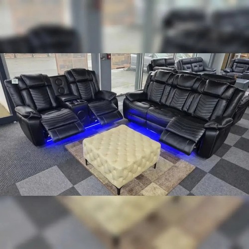 Michigan leather seater - leather, 3+2