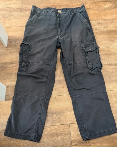 Men cargo trousers black - cargo,