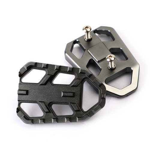 Wide foot peg adaptors black - wide,