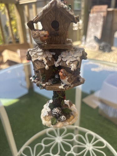 Christmas robin birdhouse - christmas,