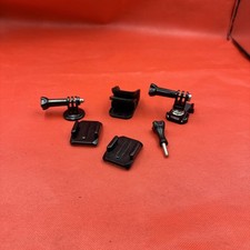 Gopro Mounting Parts Or Genuine One Tripod Mount Two Helmet Mounts Remote Holder