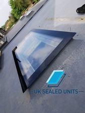 Double glazed rooflight window - glazed,