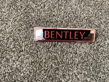 Bentley Red Label Boot Badge
