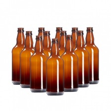 Amber Glass Beer Bottles 500ml