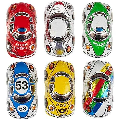 Milk chocolate foiled cars - milk,