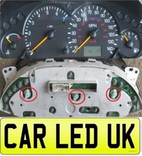 ✅ FORD FOCUS MK1 ST RS TDCI ✅ 3x Dashboard Instruments Cluster LED Upgrade Bulbs