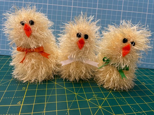 Hand knitted fluffy easter - knitted,