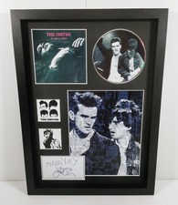 The Smiths Morrissey & Marr SIGNED Queen Is Dead FRAMED Picture Disc Display WOW