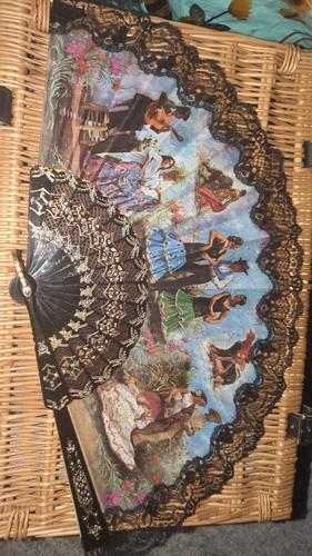 Antique spanish folding hand - antique,