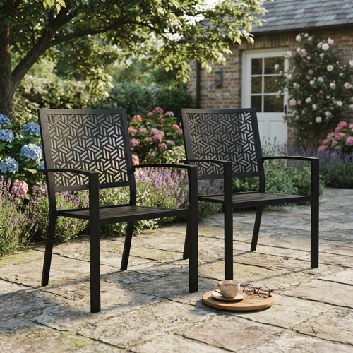 Ratten patterned black bistro - black,