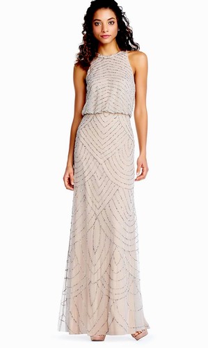 Adrianna papell blouson beaded - adrianna,