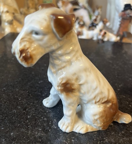 Wire fox terrier - terrier, figurine