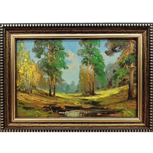 Pine forest original - original, oil