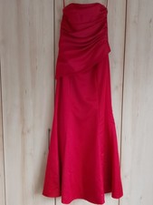 Hilary Morgan red satin ruched