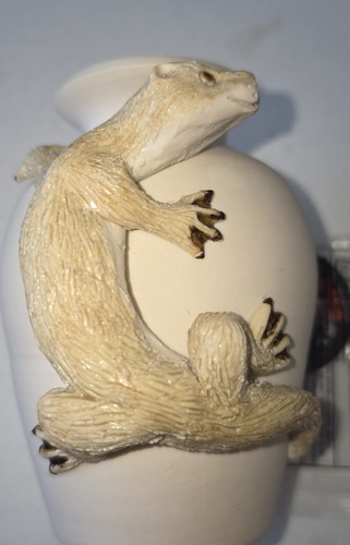 Unusual studio pottery otter - pottery, &