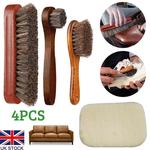 Shoe brush set horsehair - shoe,
