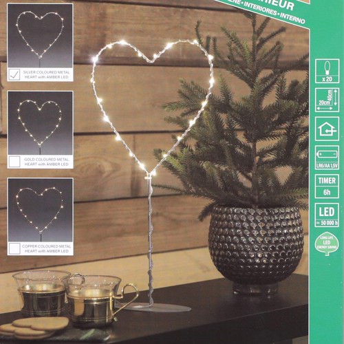 Konstsmide metal heart led - metal,