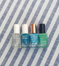 Barry M Sunset Classic & Green Origin Top Coat Nail Paint 4 Set Blue Mint Polish