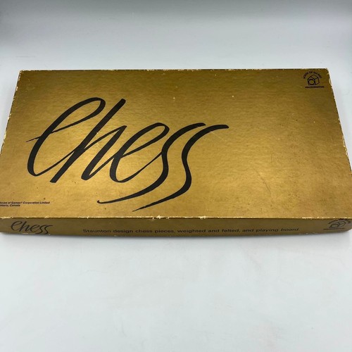 Vintage chess set - chess,