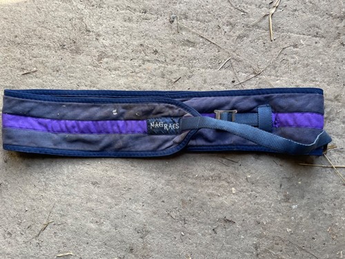 Purple fabric overgirth for
