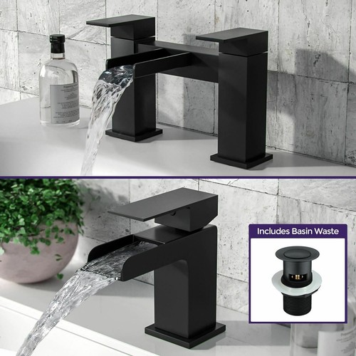 Matt black bathroom - black,