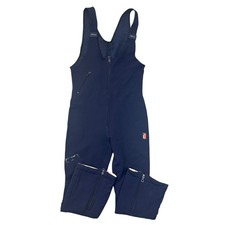 Vintage Ellesse Ski Salopettes Snowboard Pants Trousers Retro Blue Womens UK14