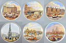 ANTIQUE PRATTWARE POT LID LONDON SCENES – VARIOUS AVAILABLE