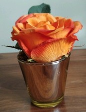 Small Orange Rose Ornament