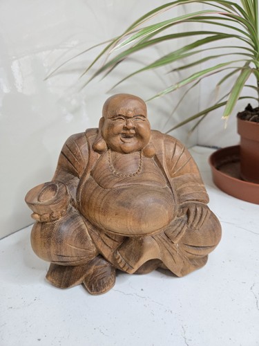 Wooden sitting laughing - wooden,