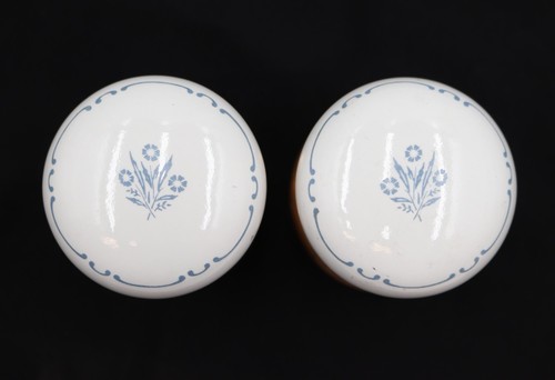 Vintage blue floral - blue, porcelain