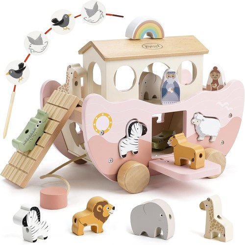Wooden noah ark toy - noah's, animal