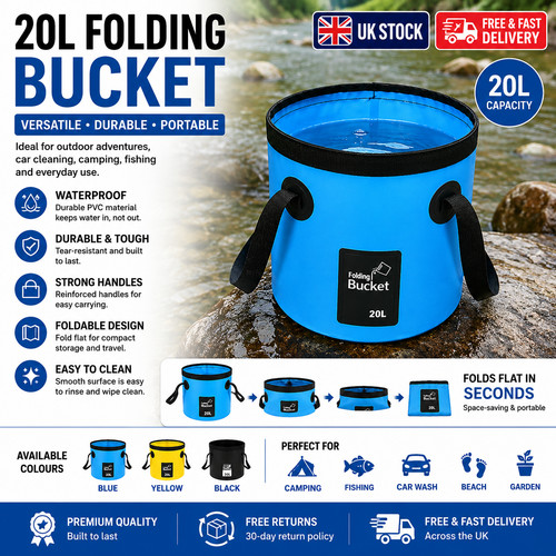 12l foldable water - water, bucket
